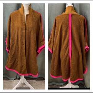 Free people fleece lined poncho !
